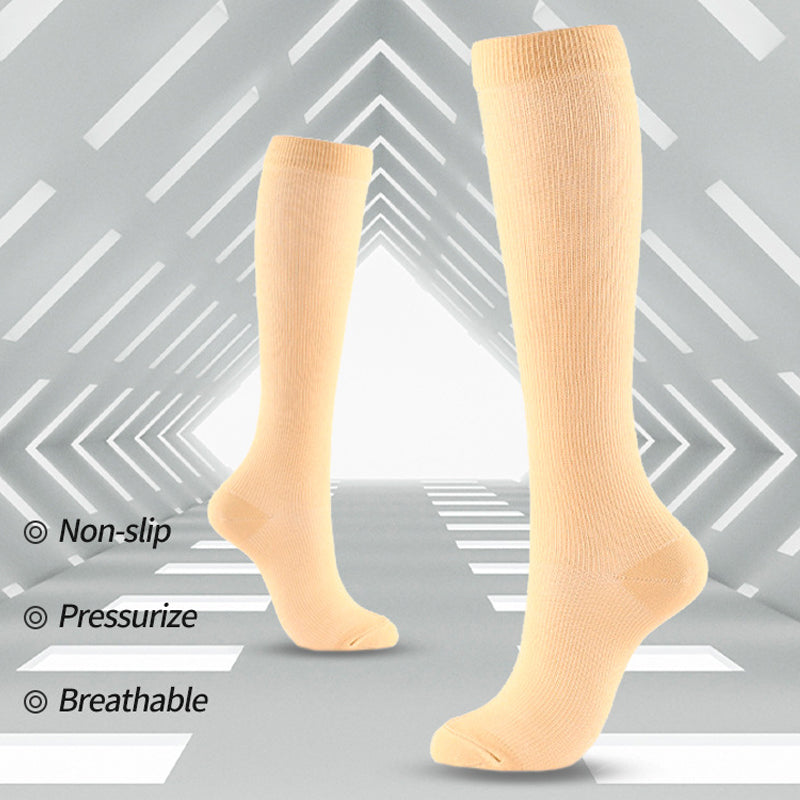 Elastic Compression Socks with Zipper