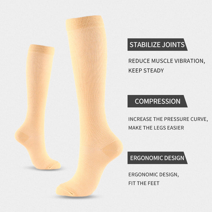 Elastic Compression Socks with Zipper