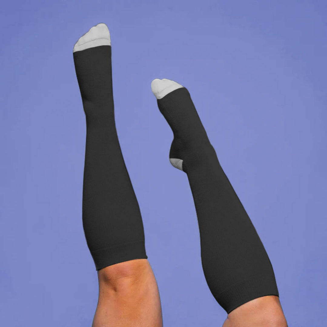 Bamboo Wide Compression Socks - Black