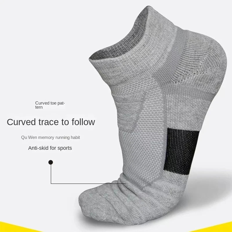 3 Pairs Breathable Mesh Terry Sports Socks - CoolStep