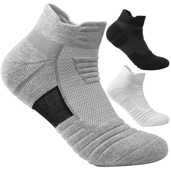 3 Pairs Breathable Mesh Terry Sports Socks - CoolStep
