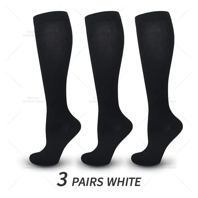 3 Pairs of Knee-High Compression Socks - FitSupport