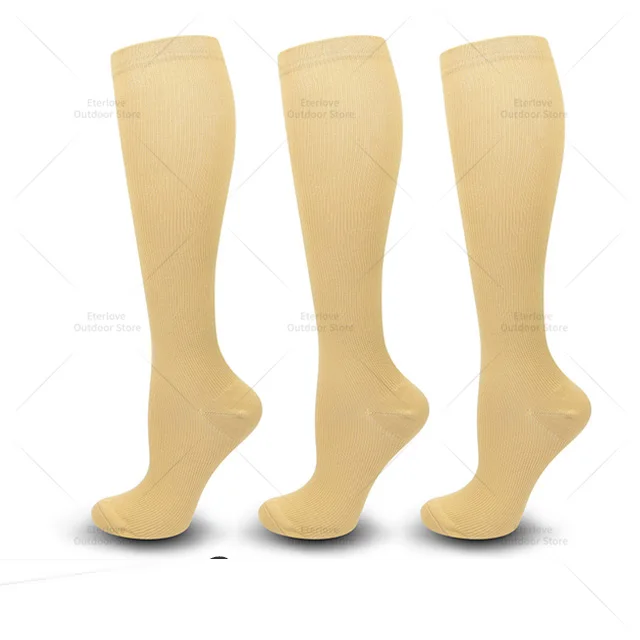 3 Pairs of Knee-High Compression Socks - FitSupport