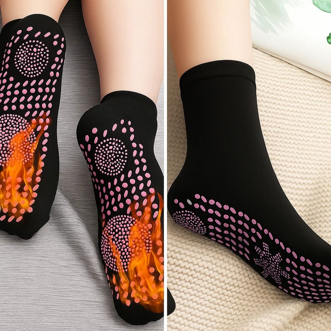 Heating Socks – Magnetic Therapy – Breathable Slimming Thermal Socks for Cold Feet Relief – Boosts Circulation &amp; Comfort