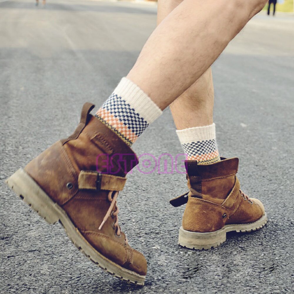 4-piece set of vintage autumn socks- Northern Lights