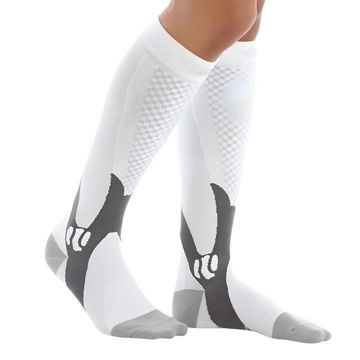 Graduated compression stockings for pain relief, improved blood circulation, and all-day comfort