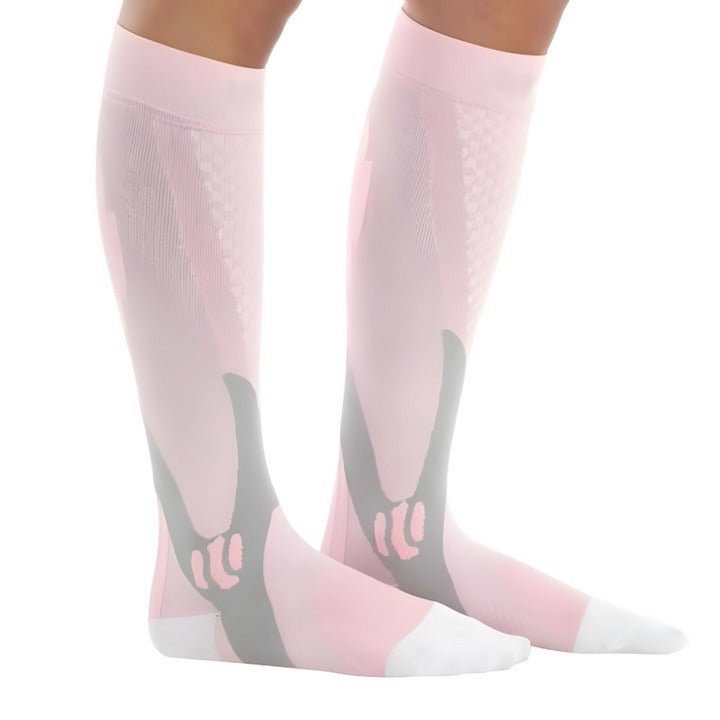 Graduated compression stockings for pain relief, improved blood circulation, and all-day comfort