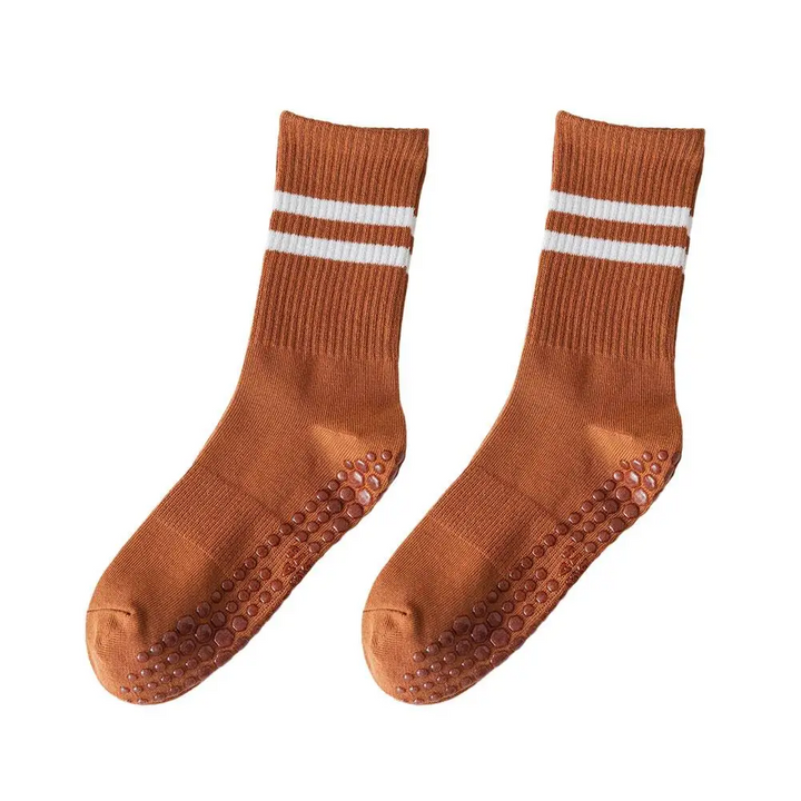 Anti-slip Mid-Tube Sports Socks for Fitness and Yoga - GripFit