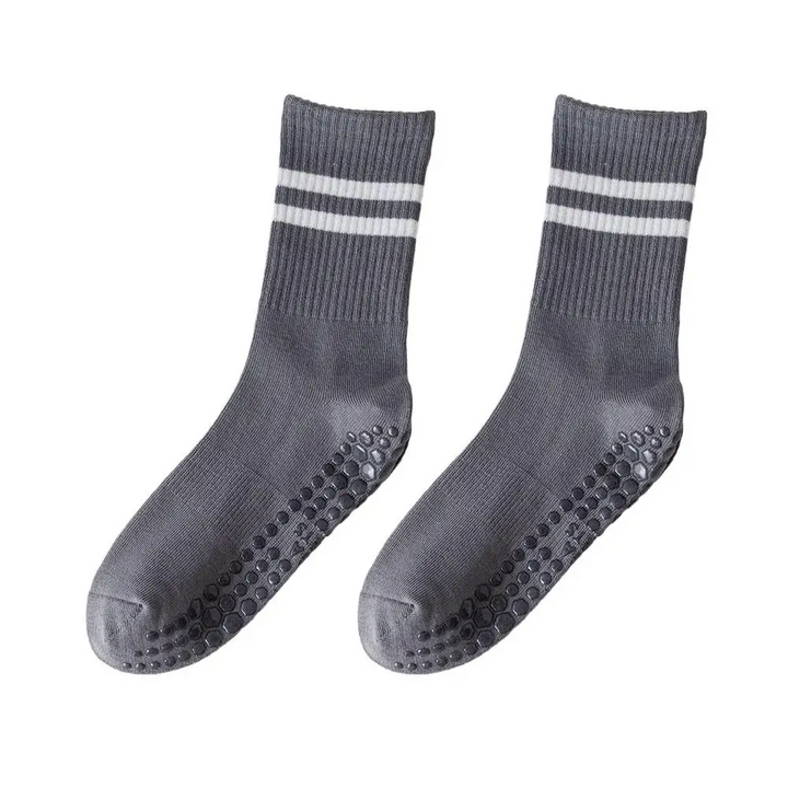 Anti-slip Mid-Tube Sports Socks for Fitness and Yoga - GripFit