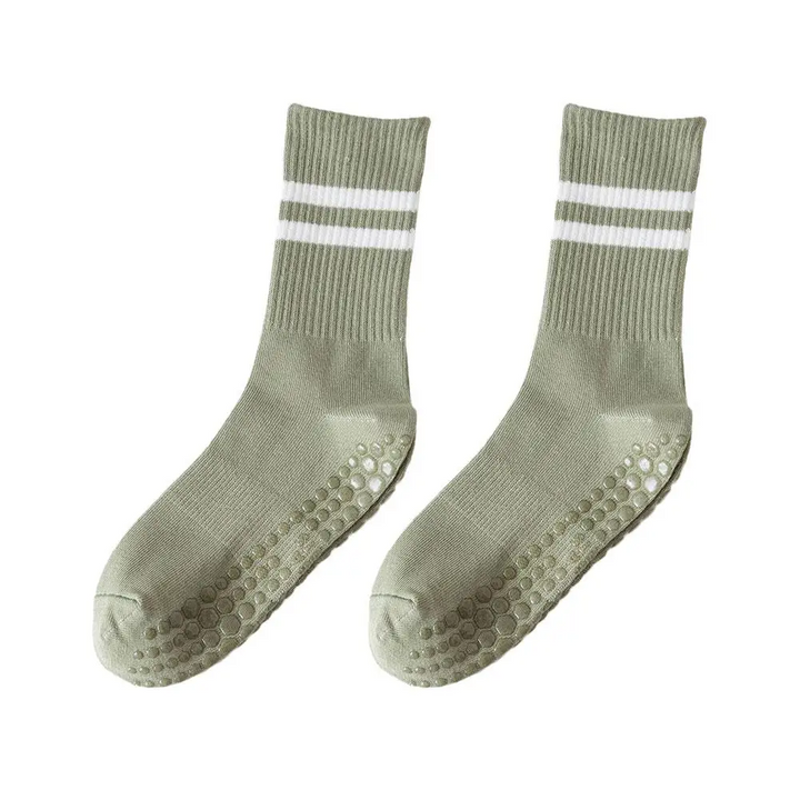 Anti-slip Mid-Tube Sports Socks for Fitness and Yoga - GripFit