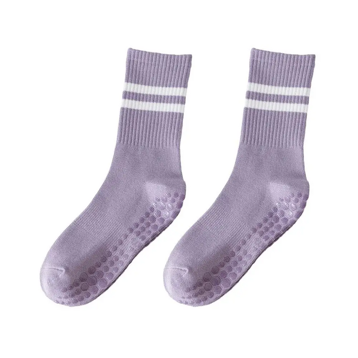 Anti-slip Mid-Tube Sports Socks for Fitness and Yoga - GripFit