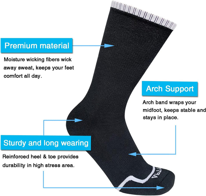 Comfortable Cotton Sports Socks (4 or 6 Pairs) - Lucas