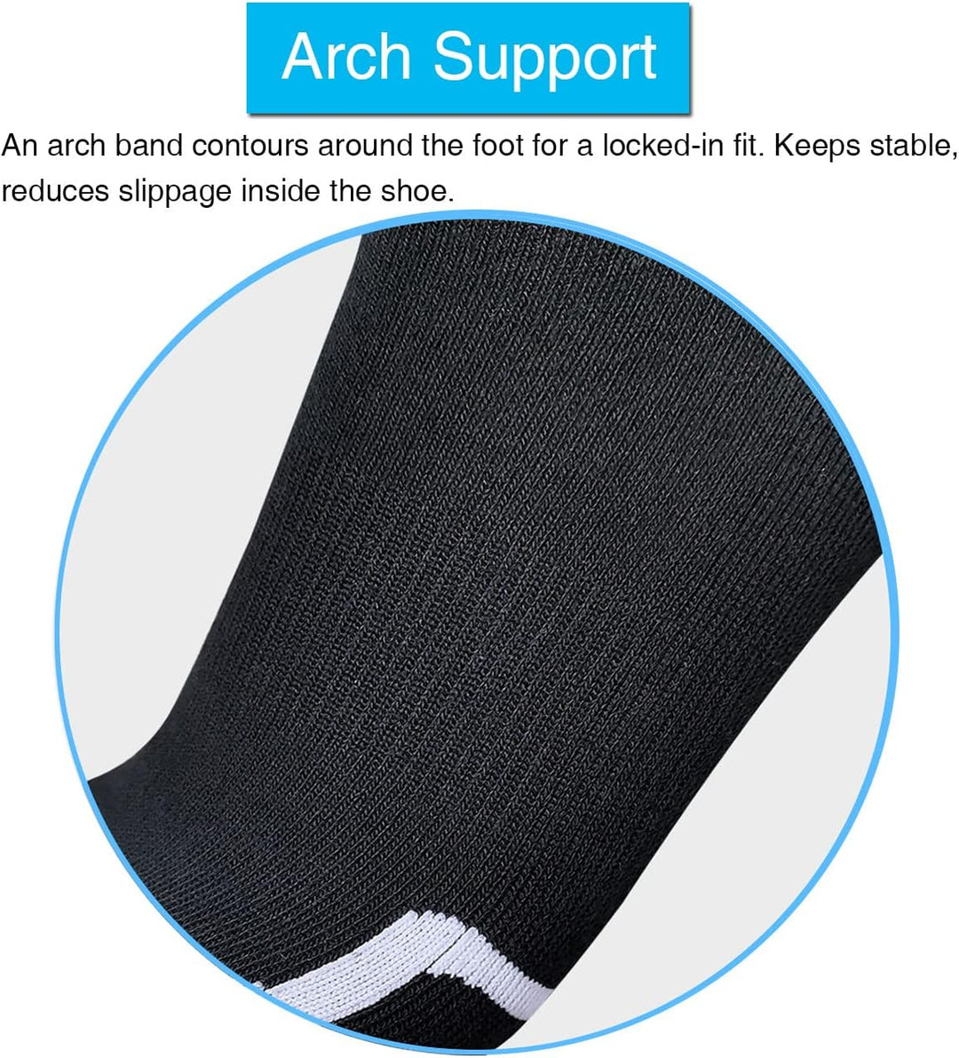 Comfortable Cotton Sports Socks (4 or 6 Pairs) - Lucas