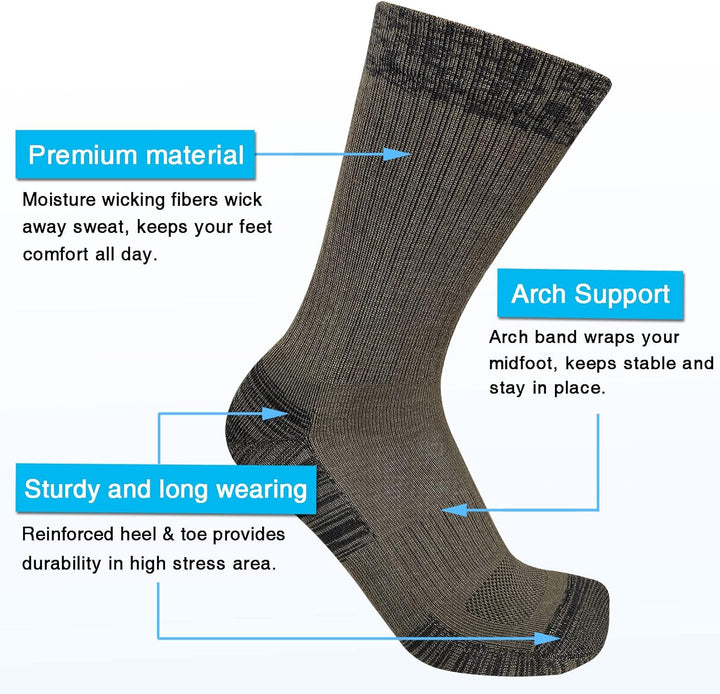 Comfortable Cotton Sports Socks (4 or 6 Pairs) - Lucas