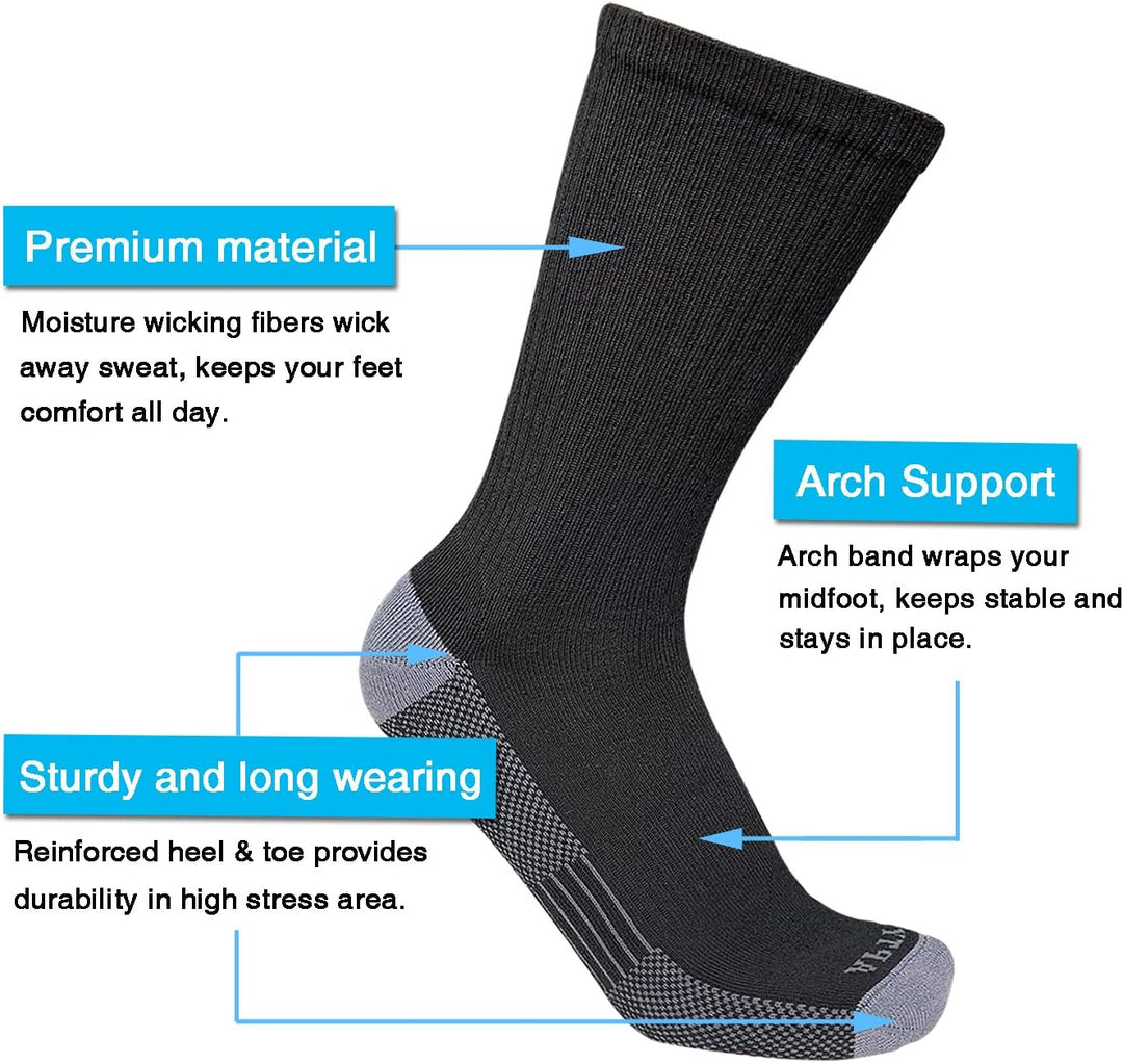 Comfortable Cotton Sports Socks (4 or 6 Pairs) - Lucas