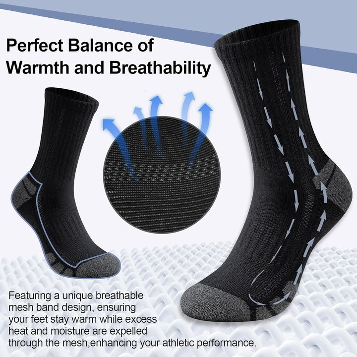 Cotton Sports Socks Unisex (6 Pairs) - Robin