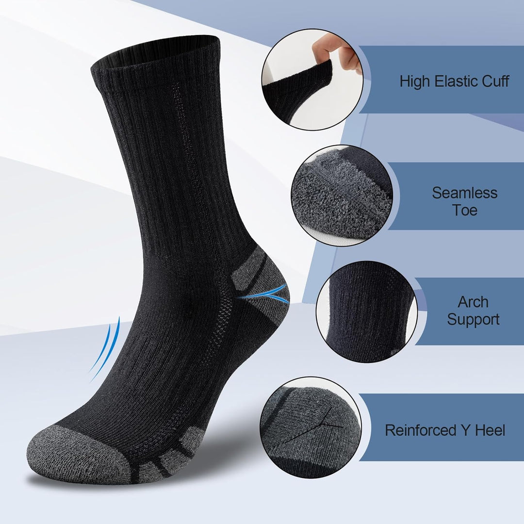 Cotton Sports Socks Unisex (6 Pairs) - Robin