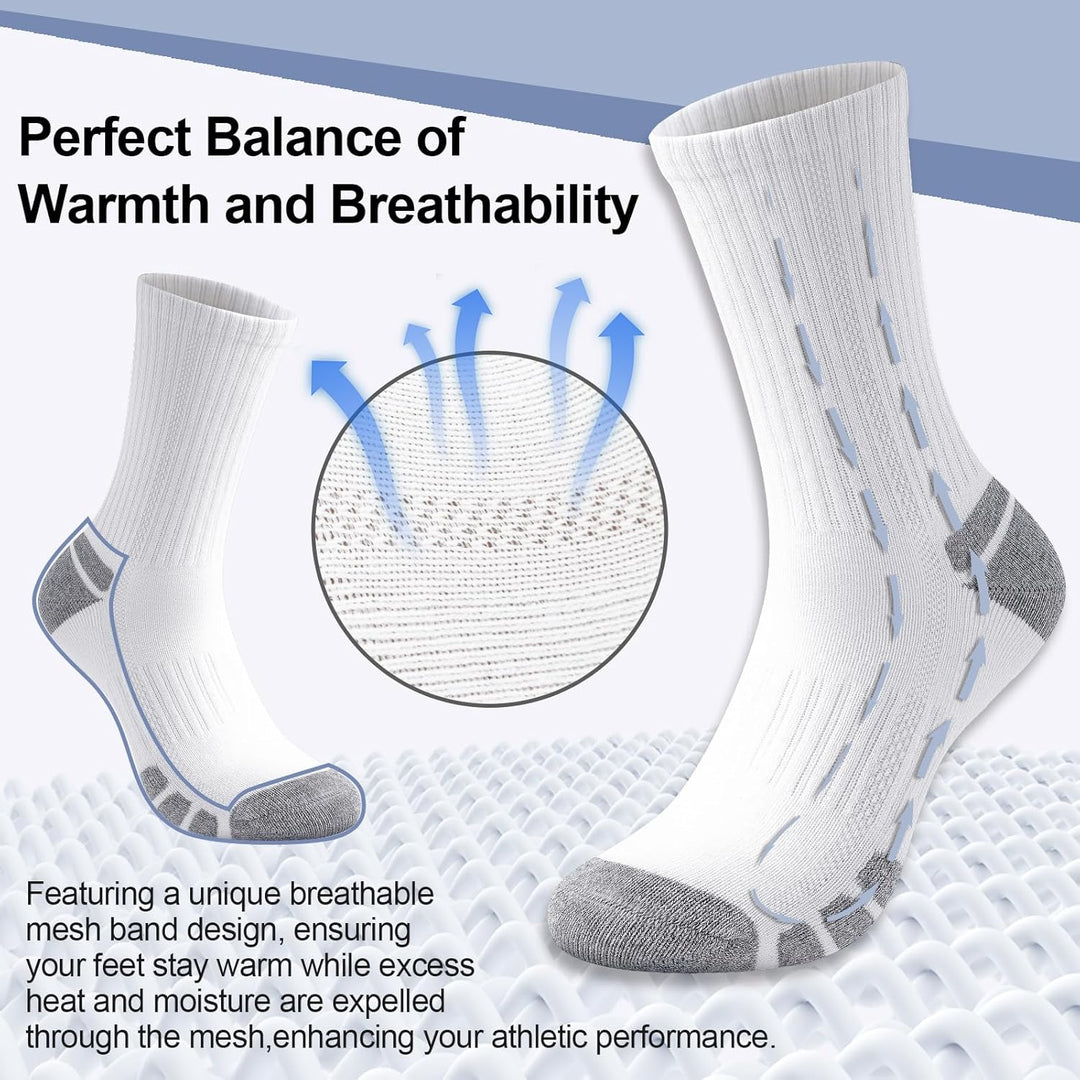 Cotton Sports Socks Unisex (6 Pairs) - Robin
