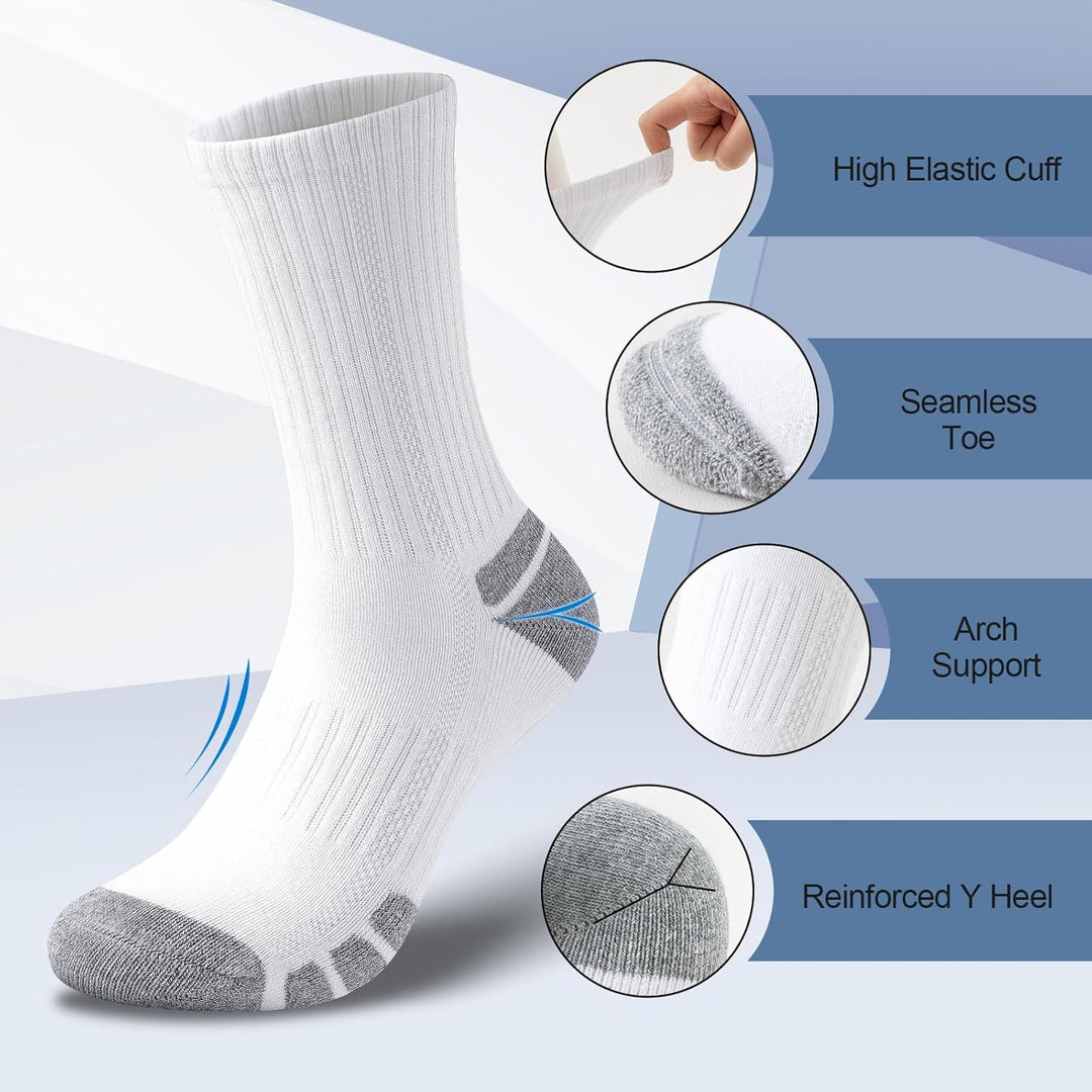 Cotton Sports Socks Unisex (6 Pairs) - Robin