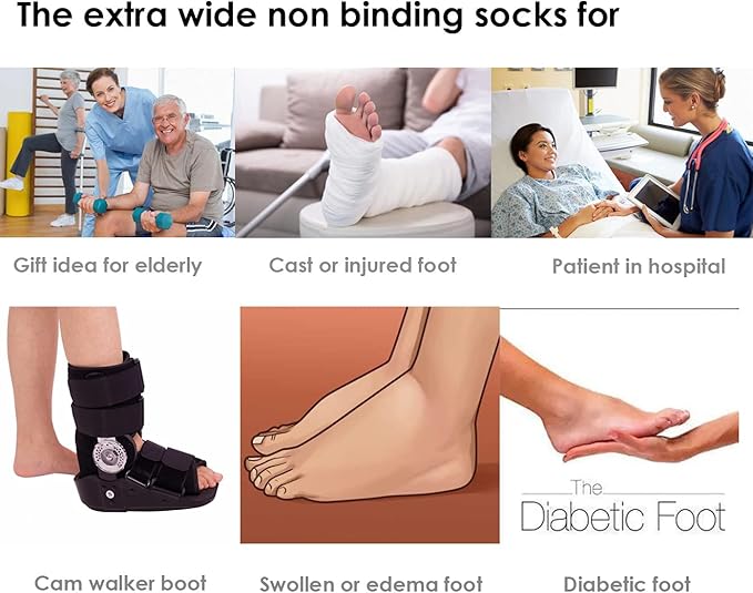 Extra Wide Diabetic &amp; Lymphedema Socks - VitalSox