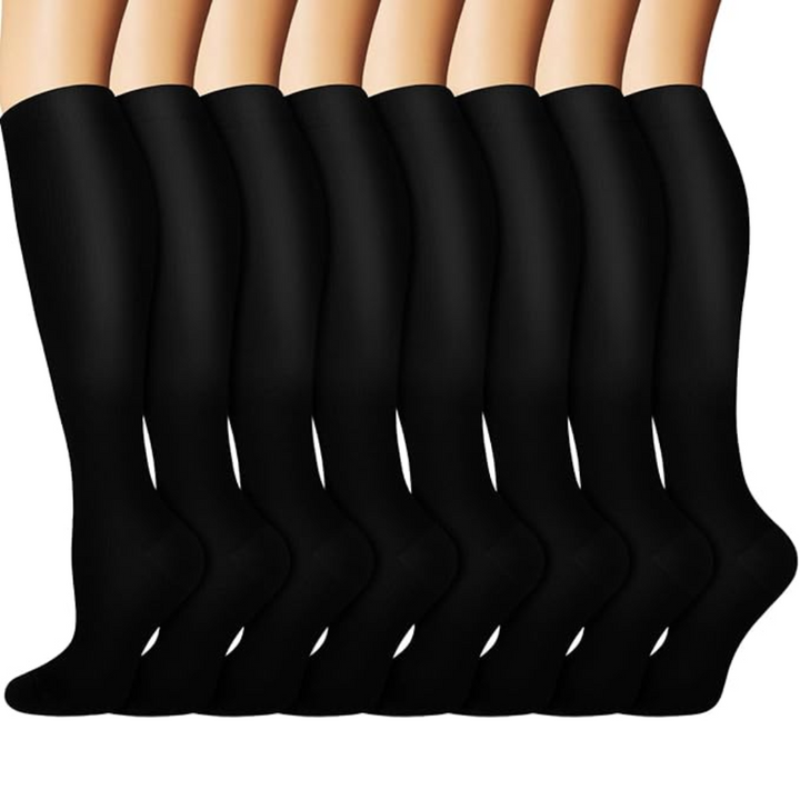 Gradual Compression Copper Socks 15-20mmHg (8 Pairs) - StepRelief