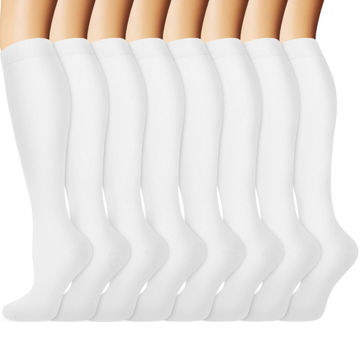 Gradual Compression Copper Socks 15-20mmHg (8 Pairs) - StepRelief
